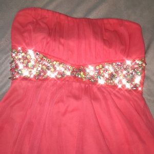 Pretty pink prom dress